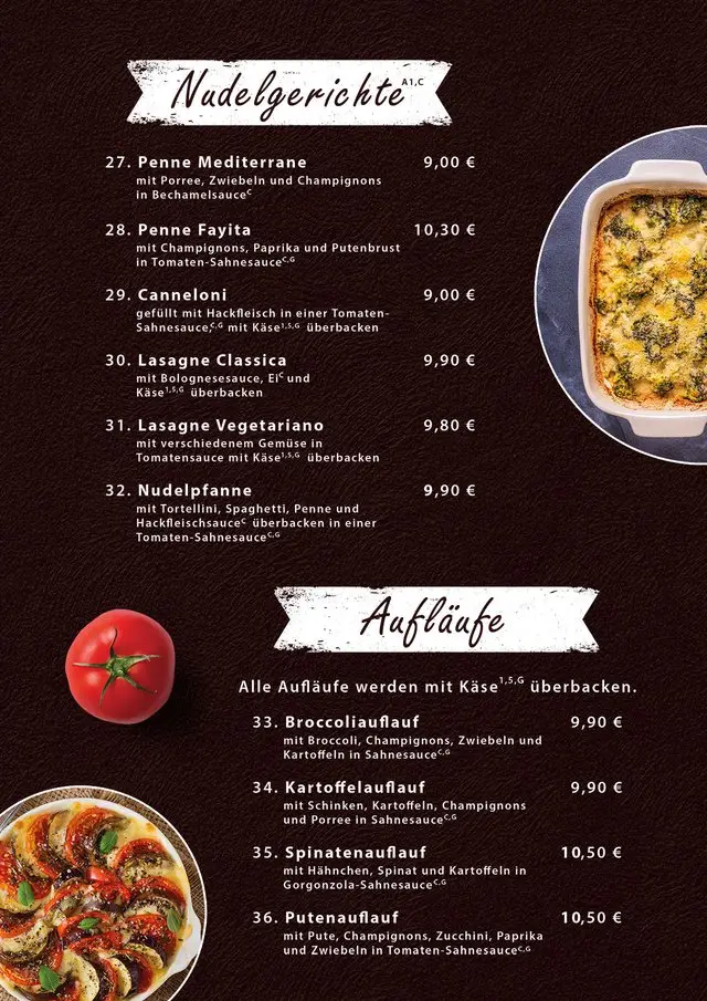 Speisekarte Seite 5