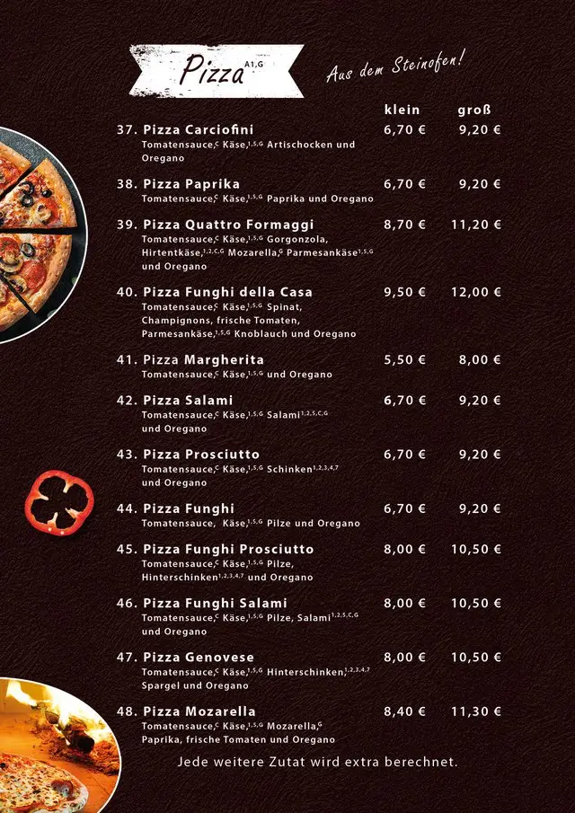 Speisekarte Seite 6