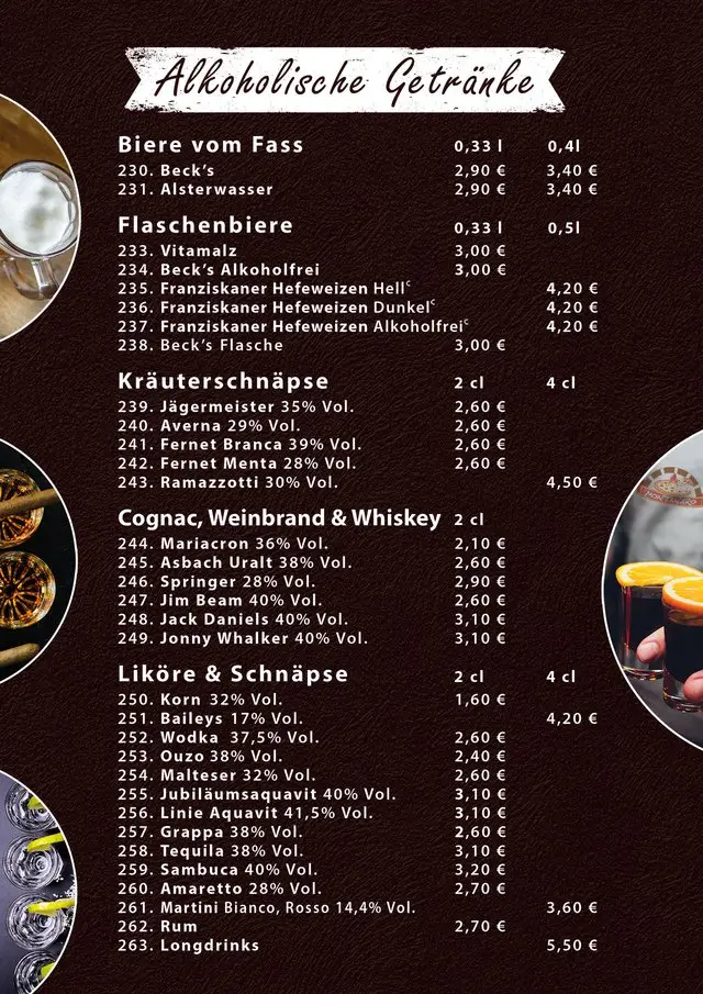Speisekarte Seite 14